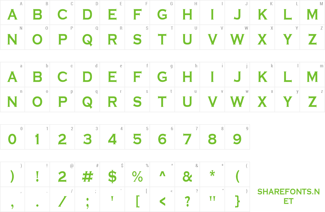 Font a_CopperGothTitul preview